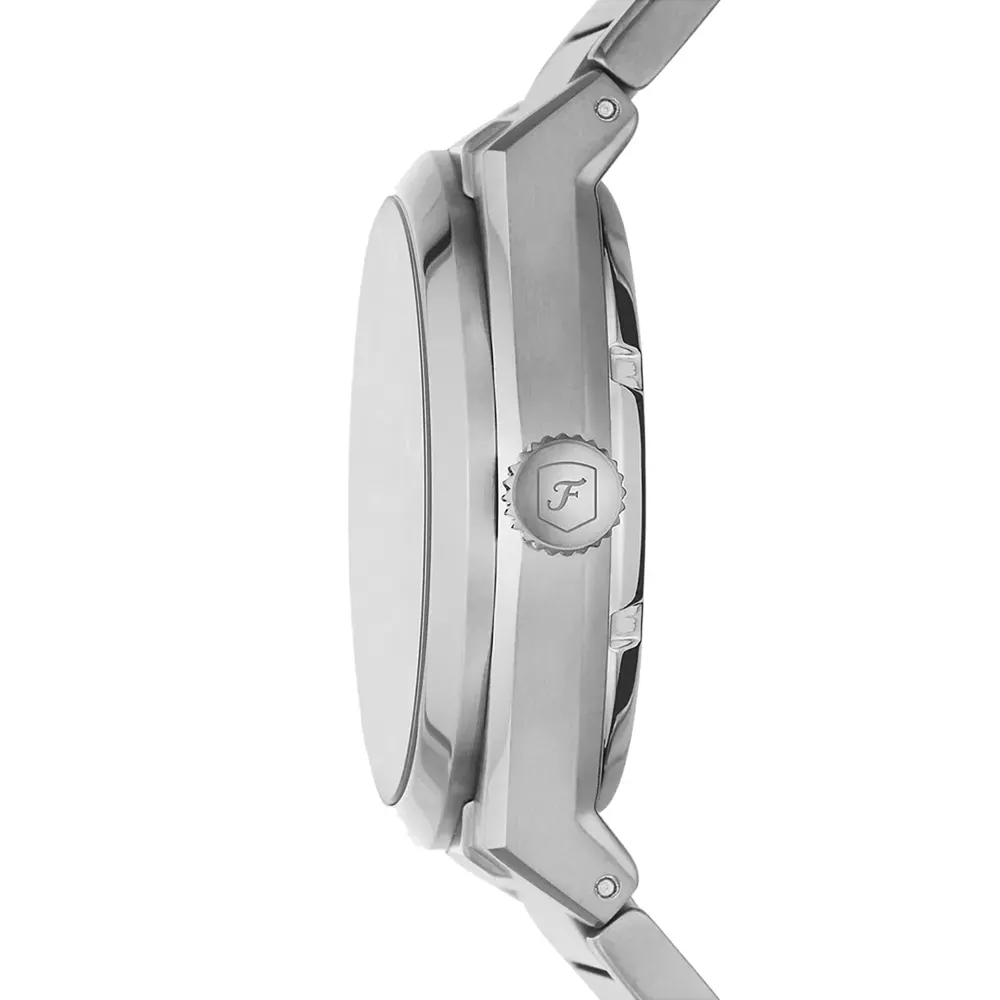 Fossil Everett Stainless Steel Blue Dial Mens Watch in Blue, additional product view 3