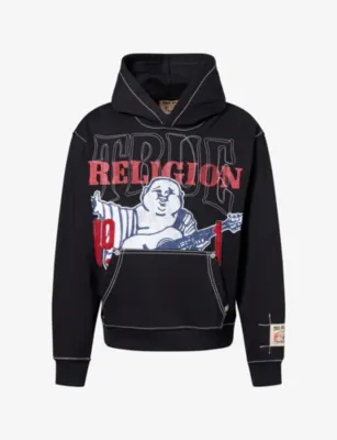 TRUE RELIGION No1 Brand-Print Cotton-Blend Hoody