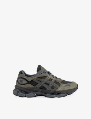 ASICS Gel-NYC 2.0 Suede And Mesh Trainers - 9 in GRAPHITE GREY LODEN GREE – Mens | Trainers | Lace up trainers