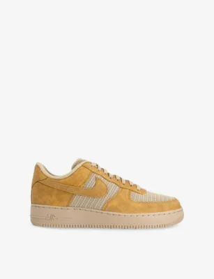 For Him Air Force 1 '07 Leather Trainers - EUR 45 / 11 UK MEN in TWINE TWINE LINEN – Mens | Trainers | Lace up trainers