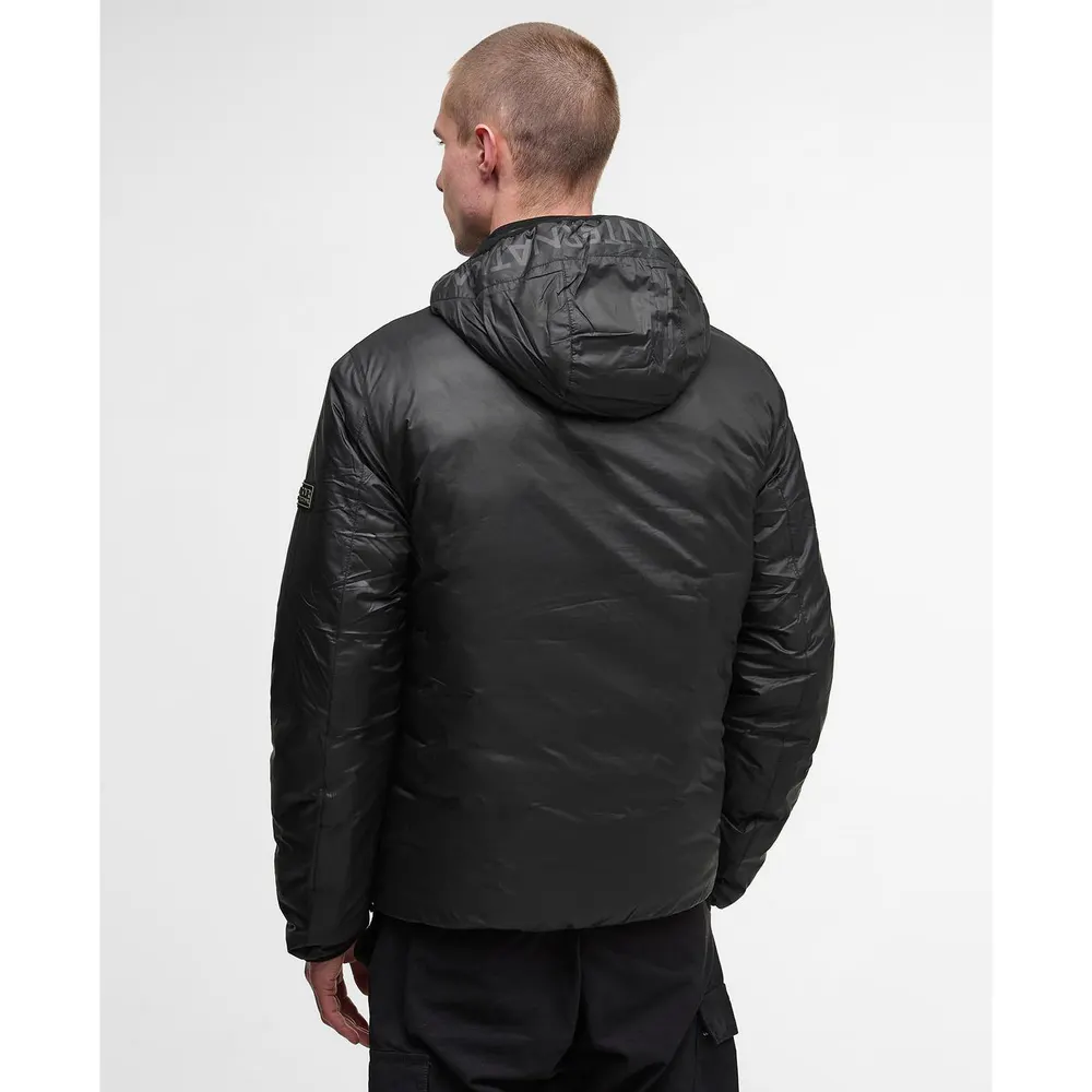 Barbour International Men's Lumley Hooded Long Sleeve Full Zip Quilted Jacket detail 3