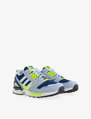 ADIDAS ZX 8000 Mesh and Suede Trainers - EUR 46 / 12 UK MEN in DARK BLUE WHITE SOL, additional product view 2