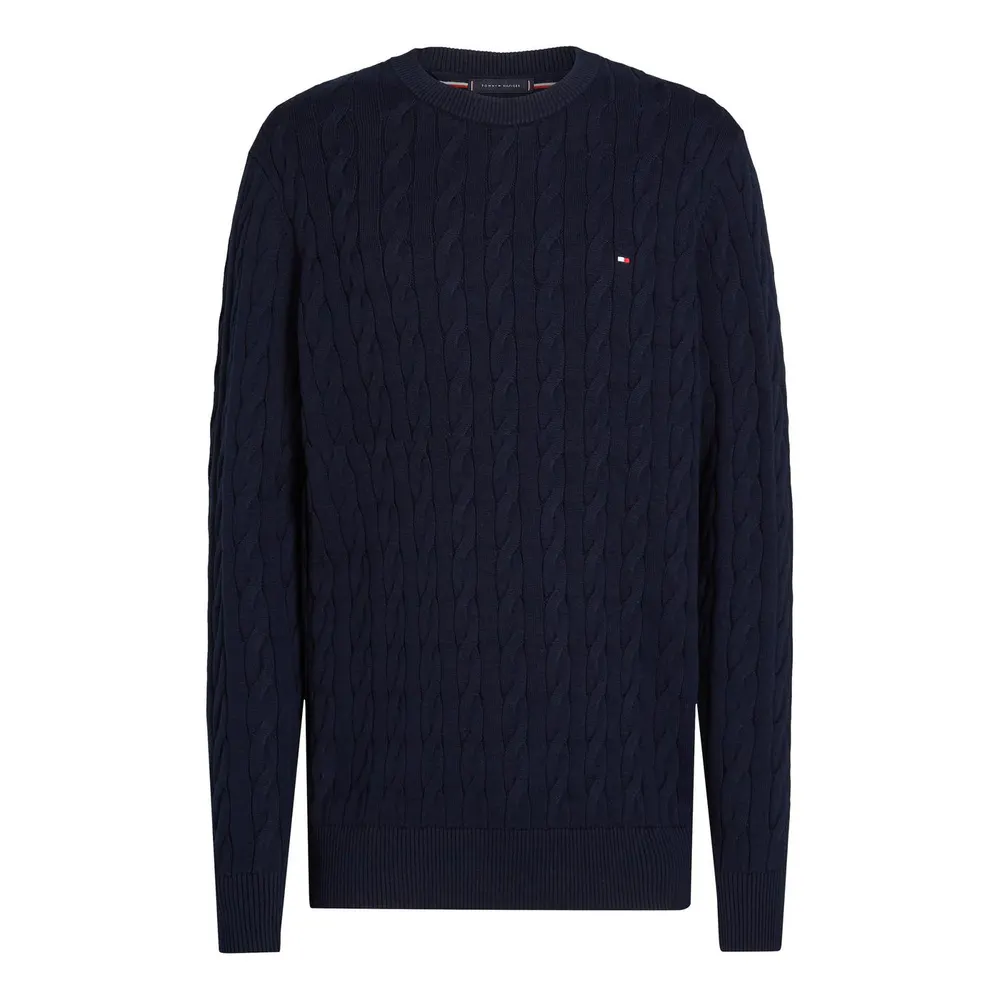 Tommy Hilfiger Classic Cotton Cable Crew Neck