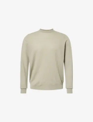 JOHN SMEDLEY 15Singular Crewneck Merino-Wool Jumper - Nimbus Grey detail 2