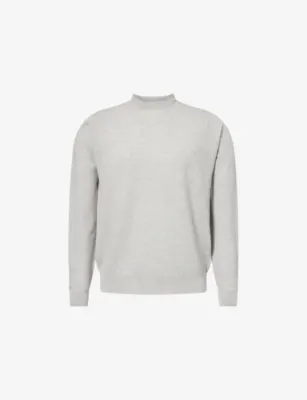 JOHN SMEDLEY 15Singular Crewneck Merino-Wool Jumper - Nimbus Grey
