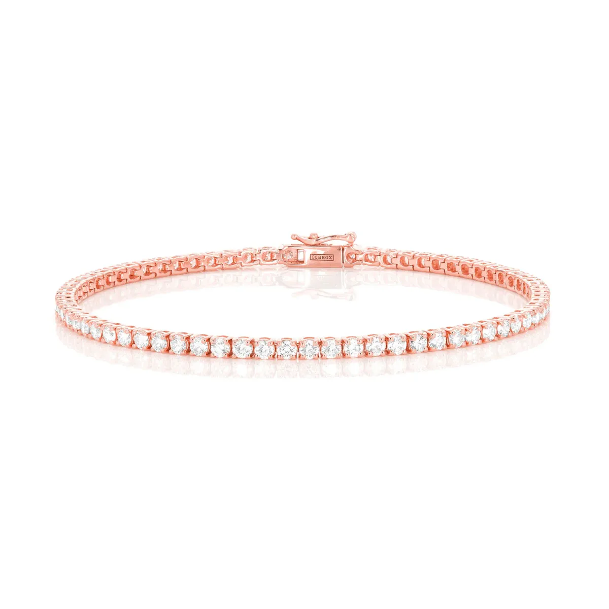 For Him Prong Diamond Tennis Bracelet in 8pt / 6.00ctw / Rose Gold / 8.5" – Bracelet