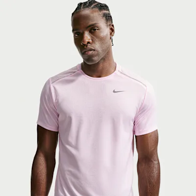 Nike Miler Men's Dri-FIT Short-Sleeve T-Shirt - Pink Foam in Pink Foam – Nike men's and unisex