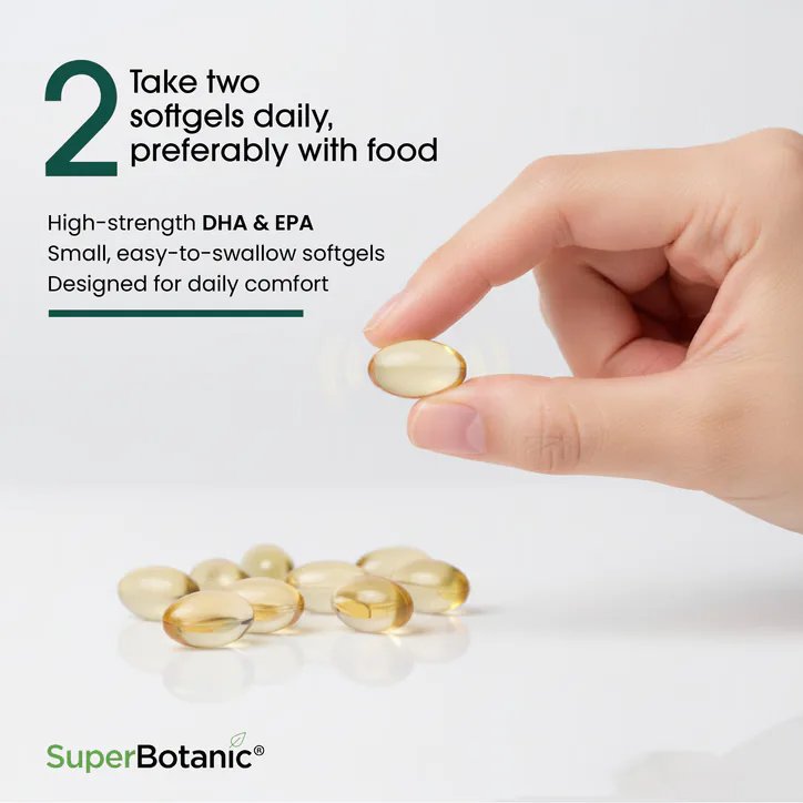 SUPER BOTANIC Vegan Omega 3 - Jar, additional product view 3