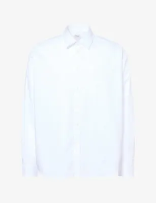 TOTEME Casual Pocket Cotton Shirt in WHITE – Mens | Shirts | Casual Shirts | Long-sleeved