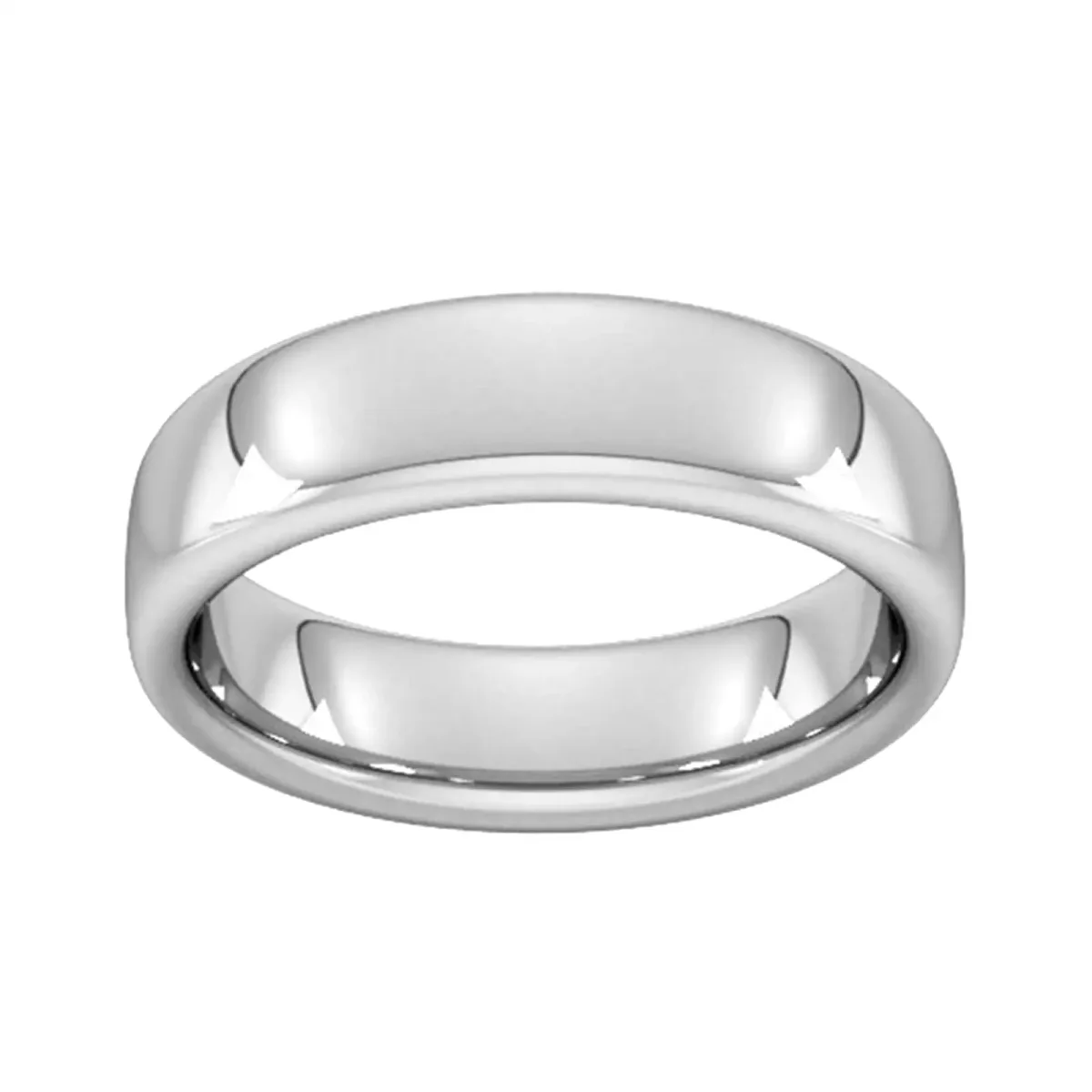For Him 6mm Slight Court Extra Heavy Wedding Ring In 18 Carat Yellow Gold