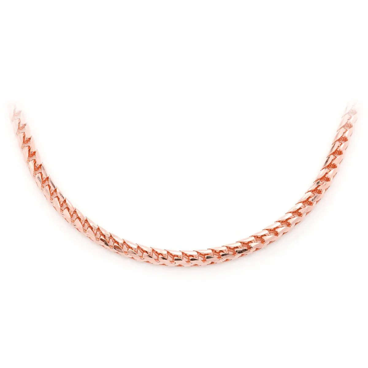 For Him Franco Gold Chain in 3.5mm / Rose Gold / 22" – Chain