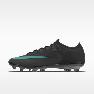 Nike Mercurial Vapor 17 Elite By You Custom Artificial-Grass Low-Top Football Boots - Black/Black