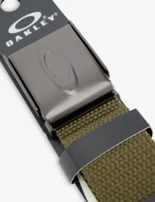OAKLEY Ellipse Embossed-Logo Woven Belt detail 2
