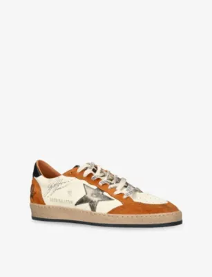 GOLDEN GOOSE Ballstar 83405 Leather Trainers - EUR 43 / 9 UK MEN in TAN COMB, additional product view 3
