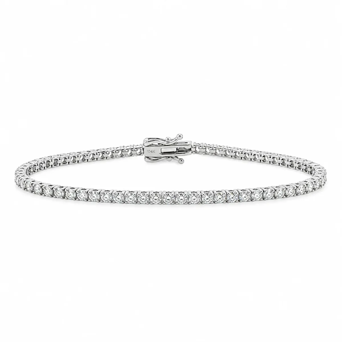 AHMED - MOON JEWELRY 5 Pt Lab Diamond Tennis Bracelet 71687 in Rose Gold / 7 Inches – Bracelet