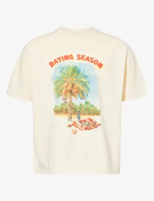 NOT BORING Dating Season Graphic-Print Cotton T-Shirt