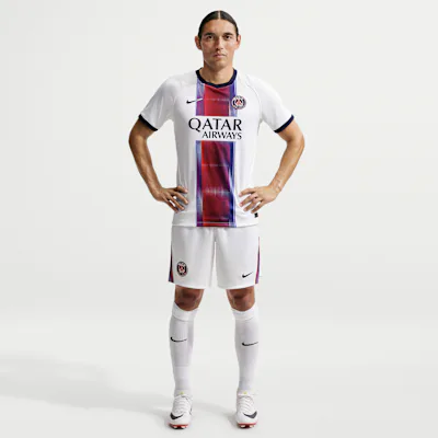 Nike Paris Saint-Germain 2026/27 Stadium Away Men's Nike Dri-FIT Football Replica Shorts - White/College Navy