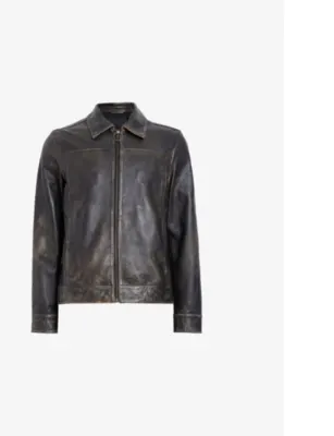 ALLSAINTS Alkan regular-fit zip-up leather jacket