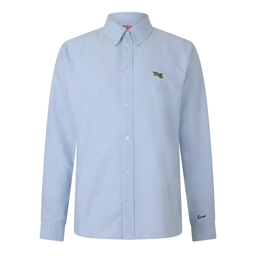 Kenzo KNZO J Tiger LSShirt Sn64 in Light Blue – Clothing