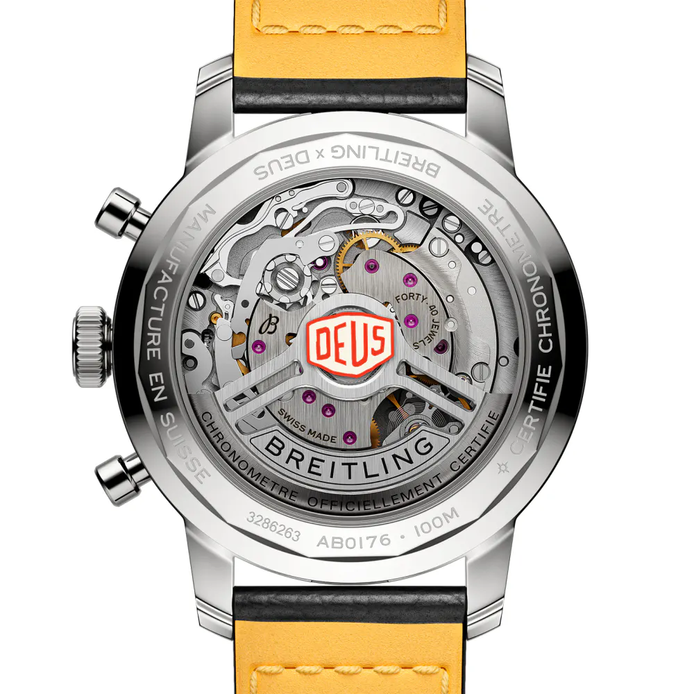 Breitling Top Time B01 Deus 41mm Mens Watch Leather detail 2