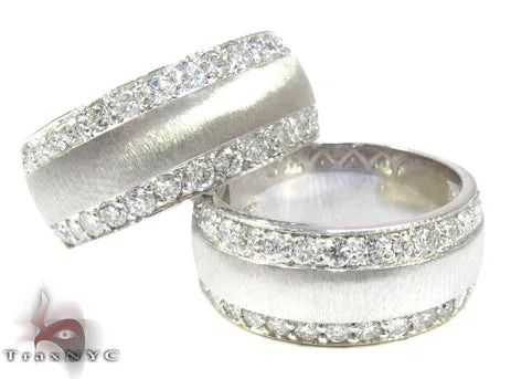 RINA - For Him FACTORY Classy Wedding Band Set 24685 in Rose Gold / 7 – Ring