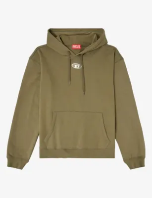 DIESEL Metallic-Logo Cotton hoody