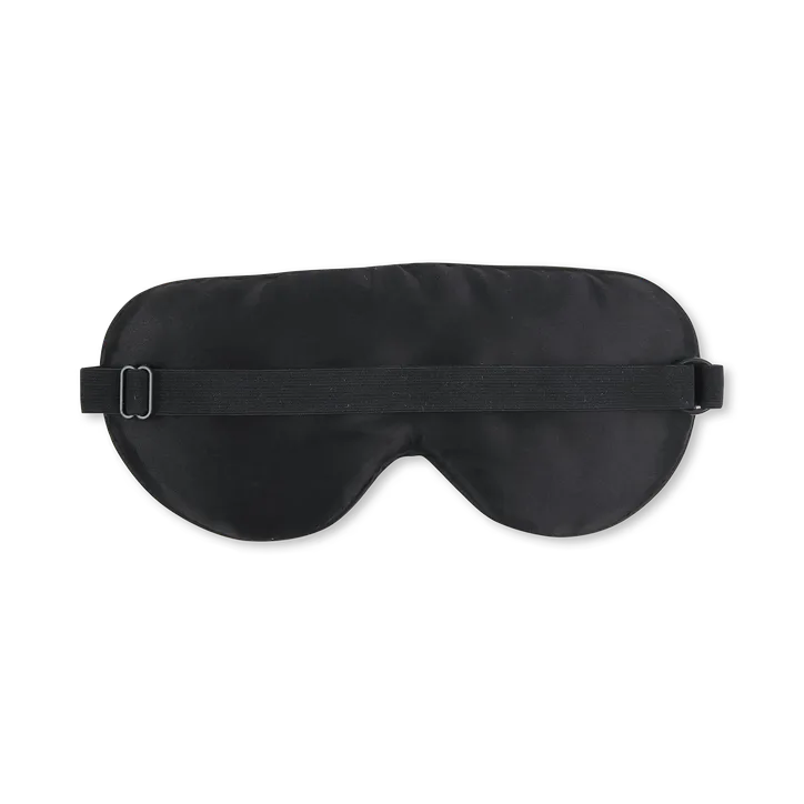 White Lotus Beauty 100% Mulberry Silk Eye Mask Cruelty-Free - Pearl Grey, additional product view 2
