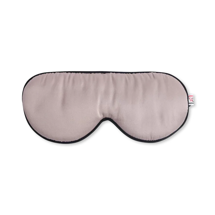 White Lotus Beauty 100% Mulberry Silk Eye Mask Cruelty-Free - Pearl Grey