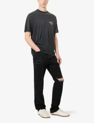 REPRESENT Duality Logo-Print Cotton-Jersey T-Shirt detail 2