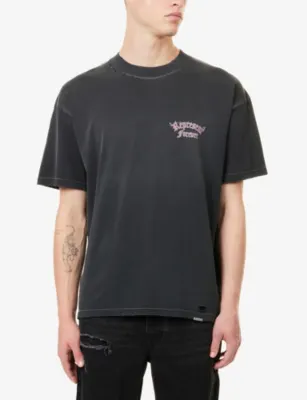 REPRESENT Duality Logo-Print Cotton-Jersey T-Shirt detail 3