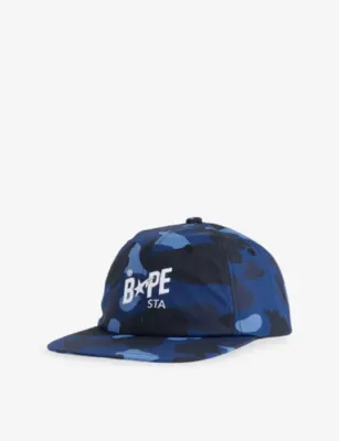 A BATHING APE Color Camo Logo-Embroidered Woven Cap