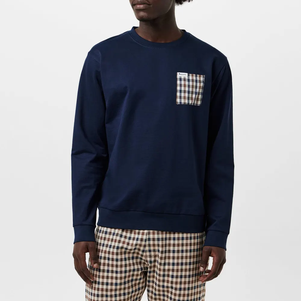 Aquascutum Check Pocket Sweatshirt detail 3