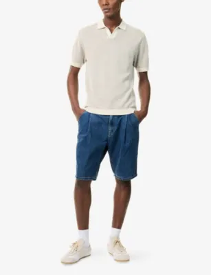 RAITH Oscar Contrast-Trim Cotton-Knit Polo Shirt detail 2