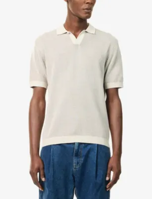 RAITH Oscar Contrast-Trim Cotton-Knit Polo Shirt detail 3