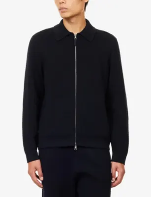 DUNHILL Athluxury Cotton And Cashmere Blouson Jacket detail 3
