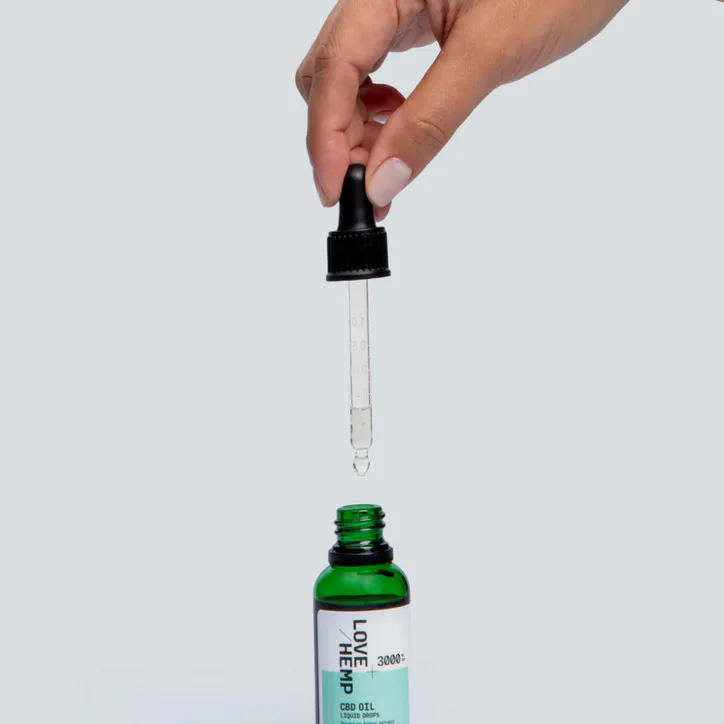 Love Hemp CBD Oil Liquid Drops 3000mg Natural 30 ml, additional product view 2