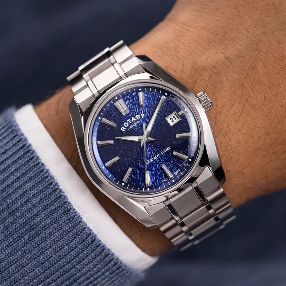 Rotary Lumen 40mm Mens Watch Blue in Blue, additional product view 2
