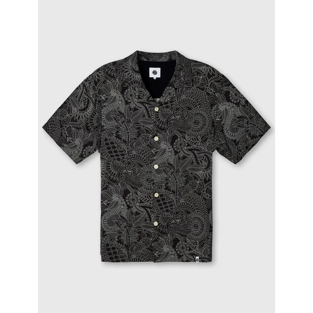 Pretty Green Men's Patterned Short Sleeve Shirt