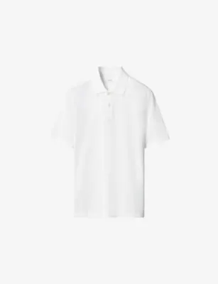 ETON Short-Sleeved Cotton-Piqué Polo Shirt - MID BLUE detail 2