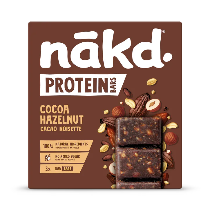Nakd Protein Cocoa Hazelnut Bar 3x 45g
