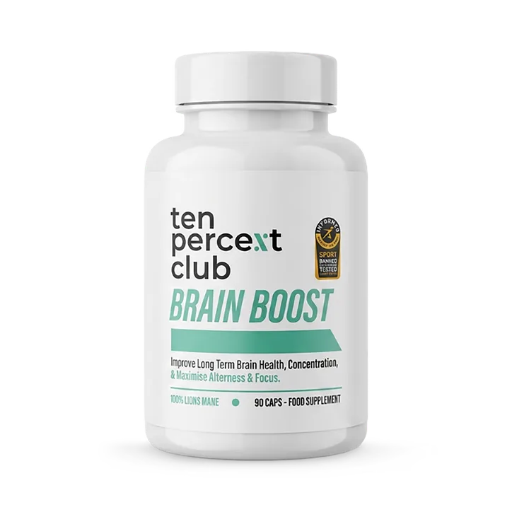The Ten Percent Club Brain Boost Lions Mane 90 Capsules