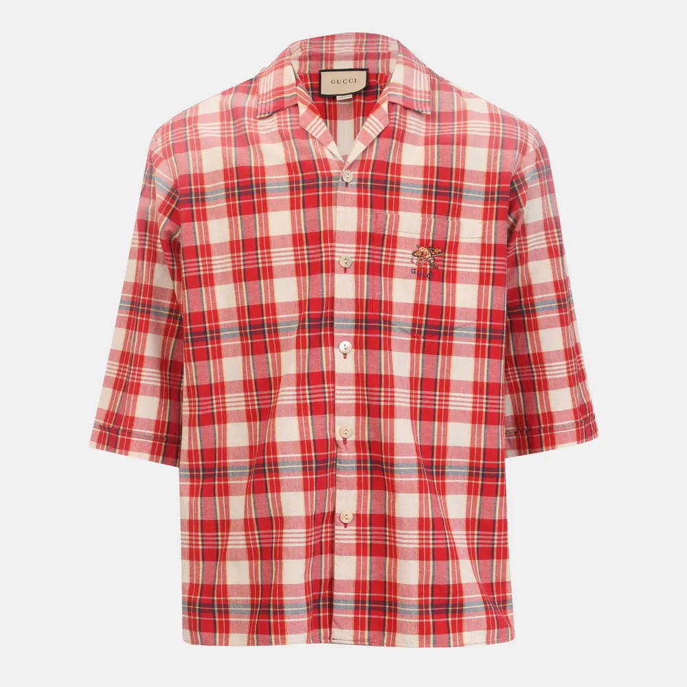 Gucci Men's Long Sleeve Patterned Shirt