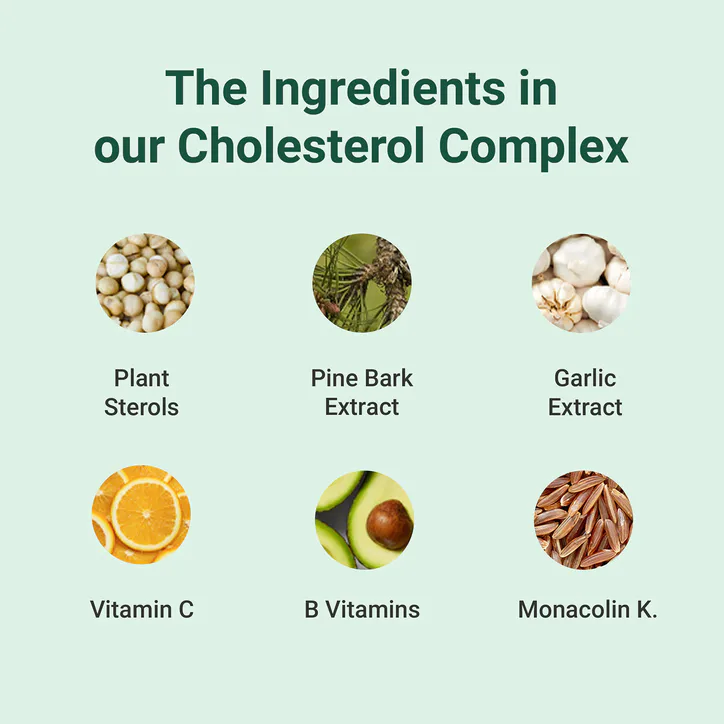 Theonia Cholesterol Complex with Monacolin K & Added Plant Sterols 90 Tablets, additional product view 2