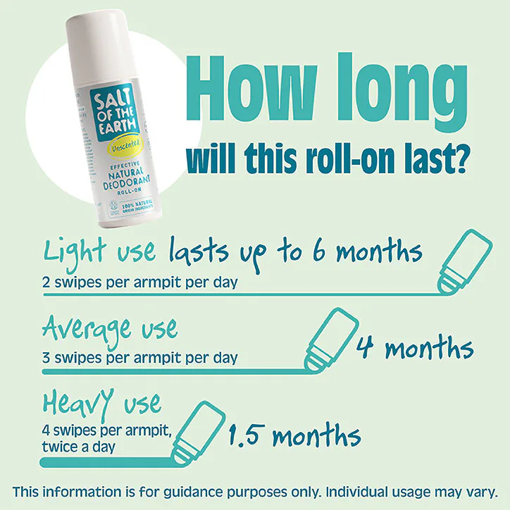 Salt of the Earth - Unscented Natural Deodorant Roll-on 75ml detail 3