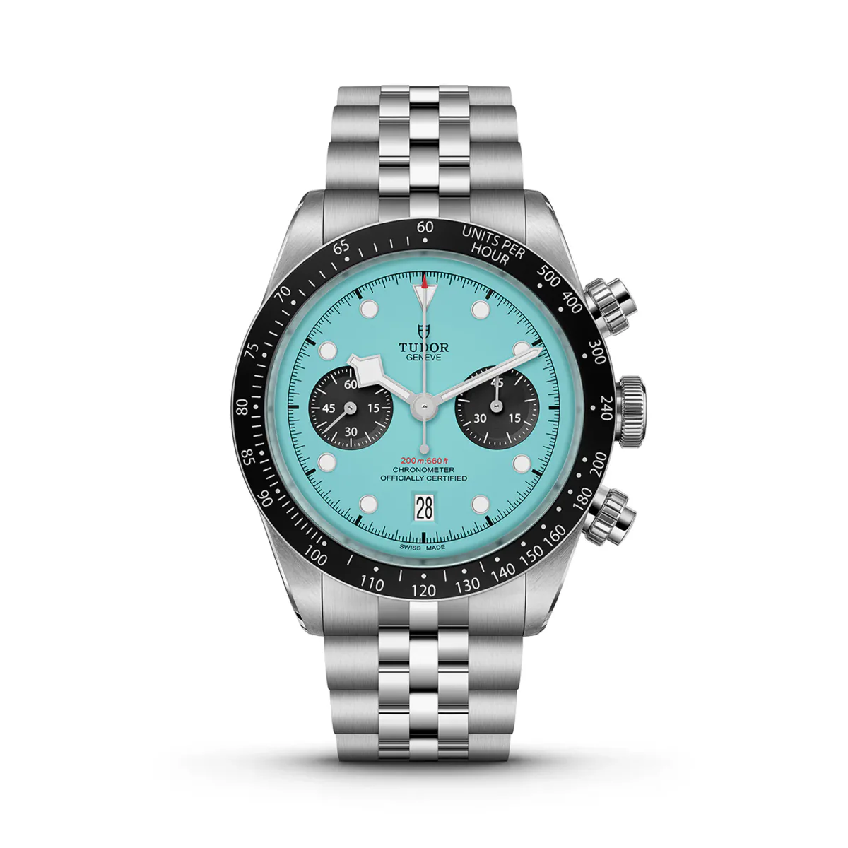 TUDOR Black Bay Chrono Flamingo Blue Manufacture Calibre MT5813 COSC 41mm steel case