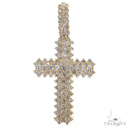 AHMED - For Him CVD Large Diamond Cross Pendant (Lab) 68212 in Rose – Pendant