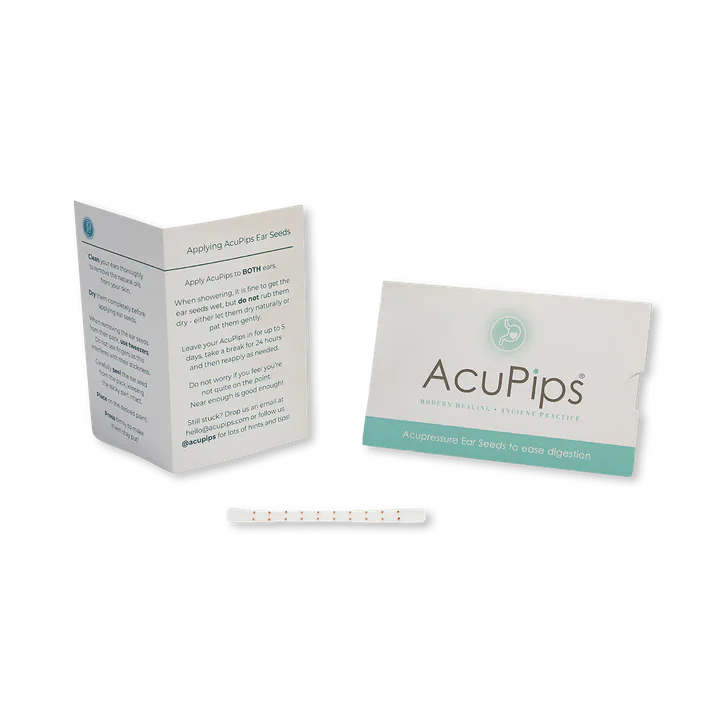 AcuPips Ear Seed Kit for Digestion - 20 Rose Gold Ear Seeds