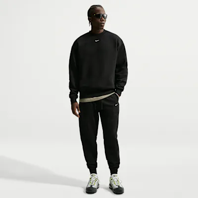 Nike Solo Fleece Men's Joggers - Total Black/Sail