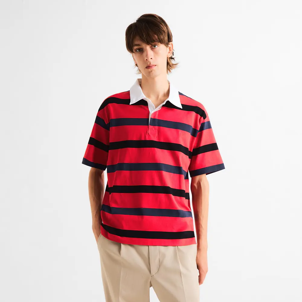 Prada Men's Short Sleeve Polo Shirt detail 3