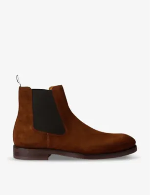 MAGNANNI Kliff elasticated-panel suede Chelsea boots - EUR 46 / 12 UK MEN in Camel – Mens | Boots | Chelsea boots